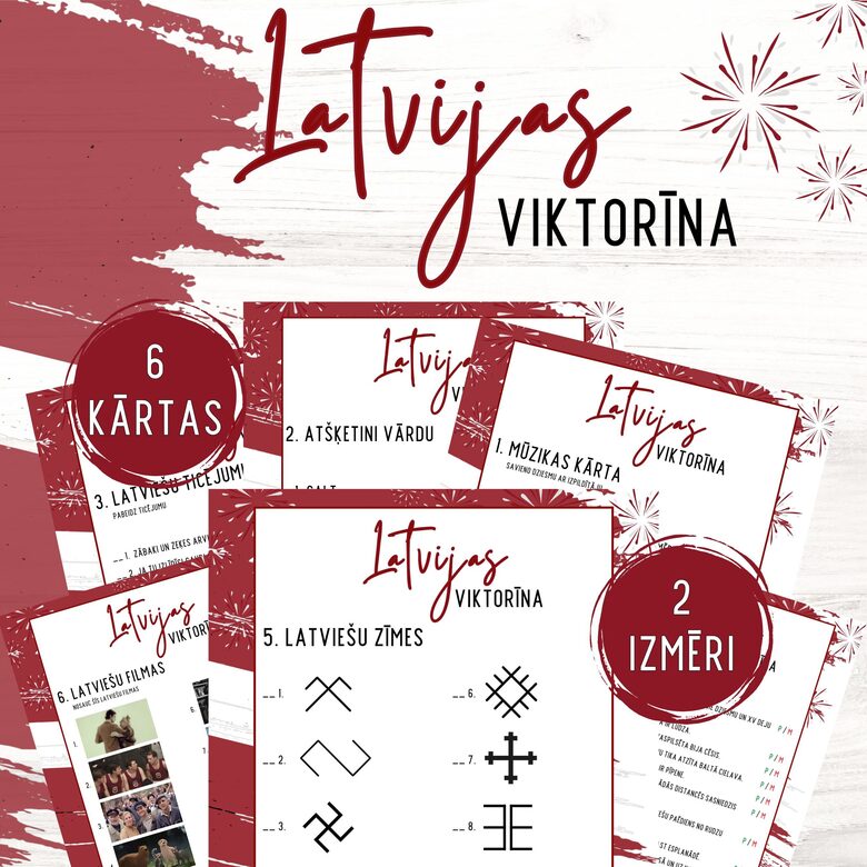 Spēle "Latvijas Viktorīna", digitāls PDF fails